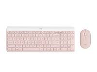 [ID023LOG85] kit Teclado y Mouse Logitech Inalámbrico Rosado MK470