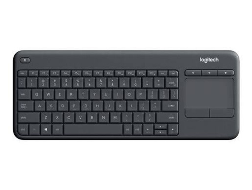 [ID222LOG68] LOGITECH K400PLUS CORDLESS TOUCH KEYBOARD SPANISH BLACK USB