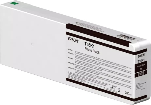 [T55K100] Cartucho de Tinta Negro Foto UltraChrome HD, 700 ML/P6000,7000  E3 N2