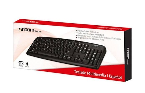 [TECLA401] TECLADO ARGOM MULTIMEDIA (7805) USB ESPAÑOL